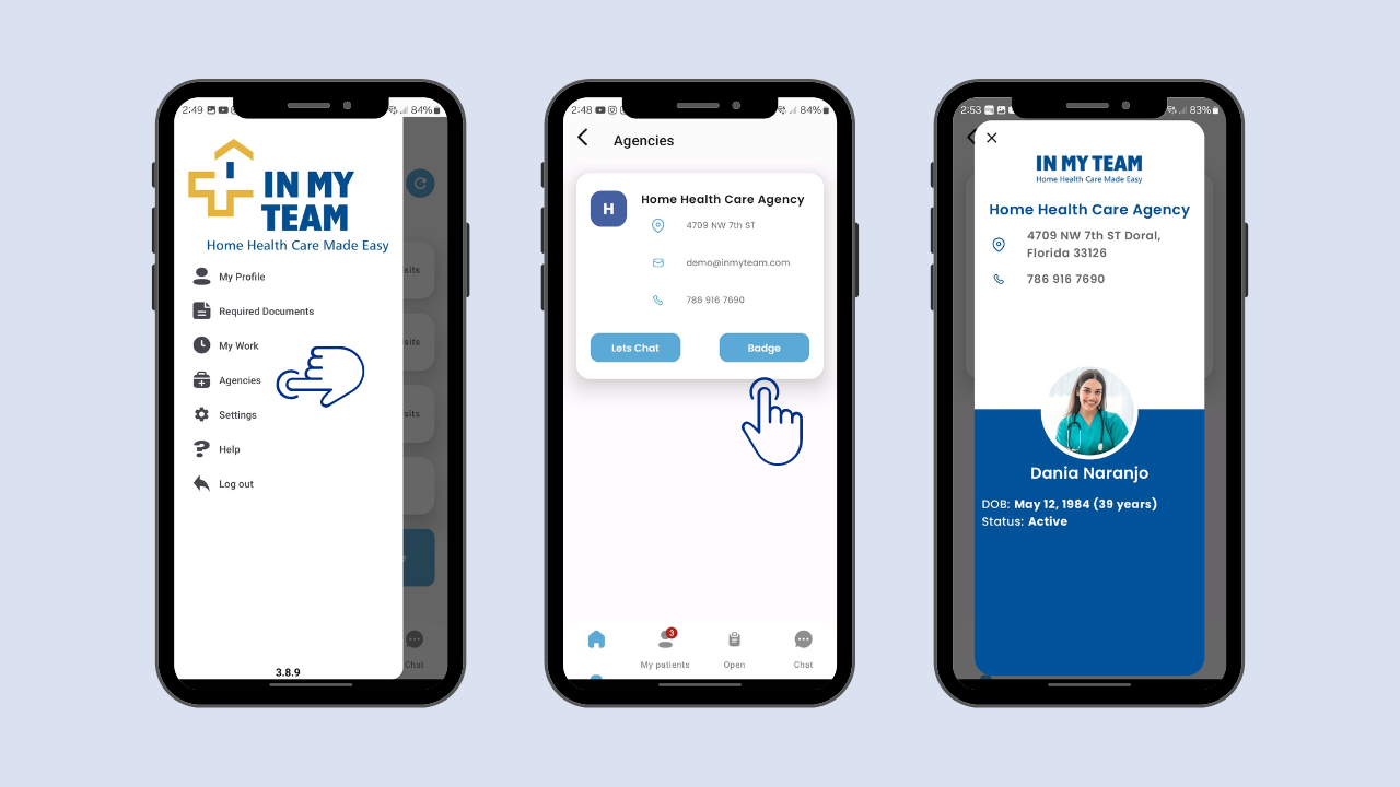 Caregiver mobile app