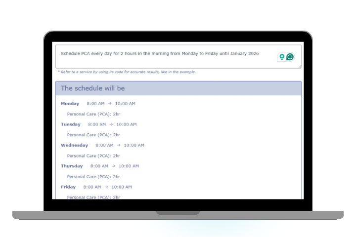AI Home Care Scheduling